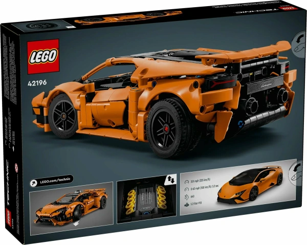 Конструктор LEGO Technic 42196 Lamborghini Huracan Tecnica Orange